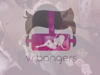 VR BANGERS Two charming Black Girls In White Lingerie sensational sex clip
