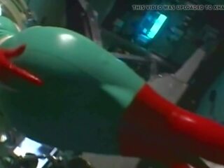 잘 알려진 일본의 간호사 우유 베드로 에 빨강 유액 장갑