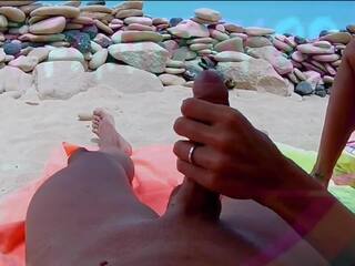 POV Wife Masturbation in the Beach: necking adult clip feat. Hotfantasy08
